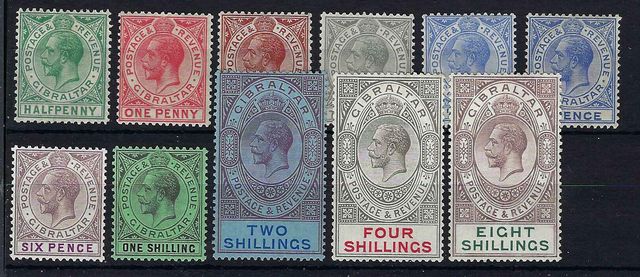 Image of Gibraltar SG 89/101 UMM British Commonwealth Stamp